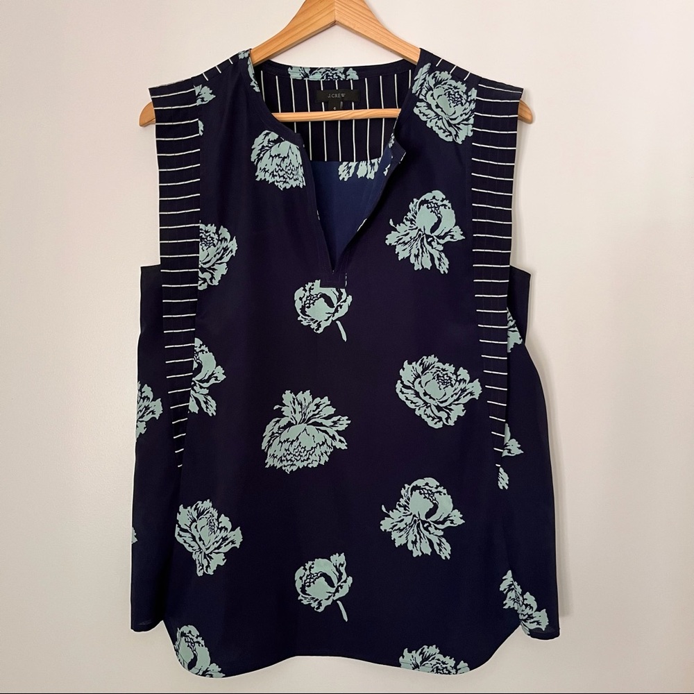 J Crew sleeveless blouse